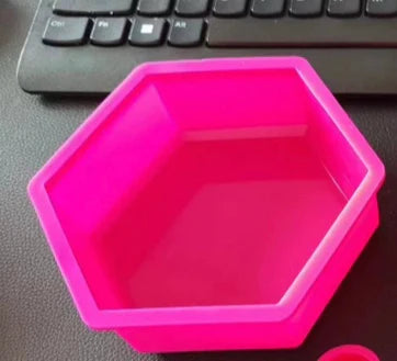 Giant Pink Hexagon Mould | MoldyFun India